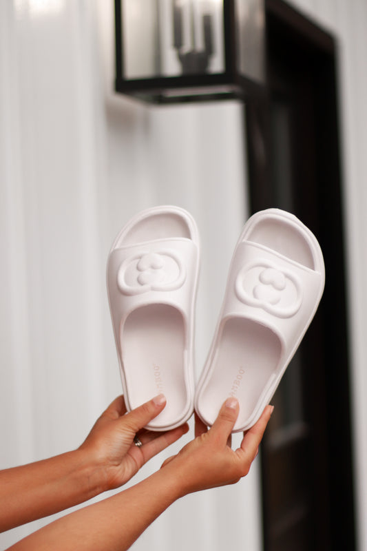 Eva Platform Sandals - white