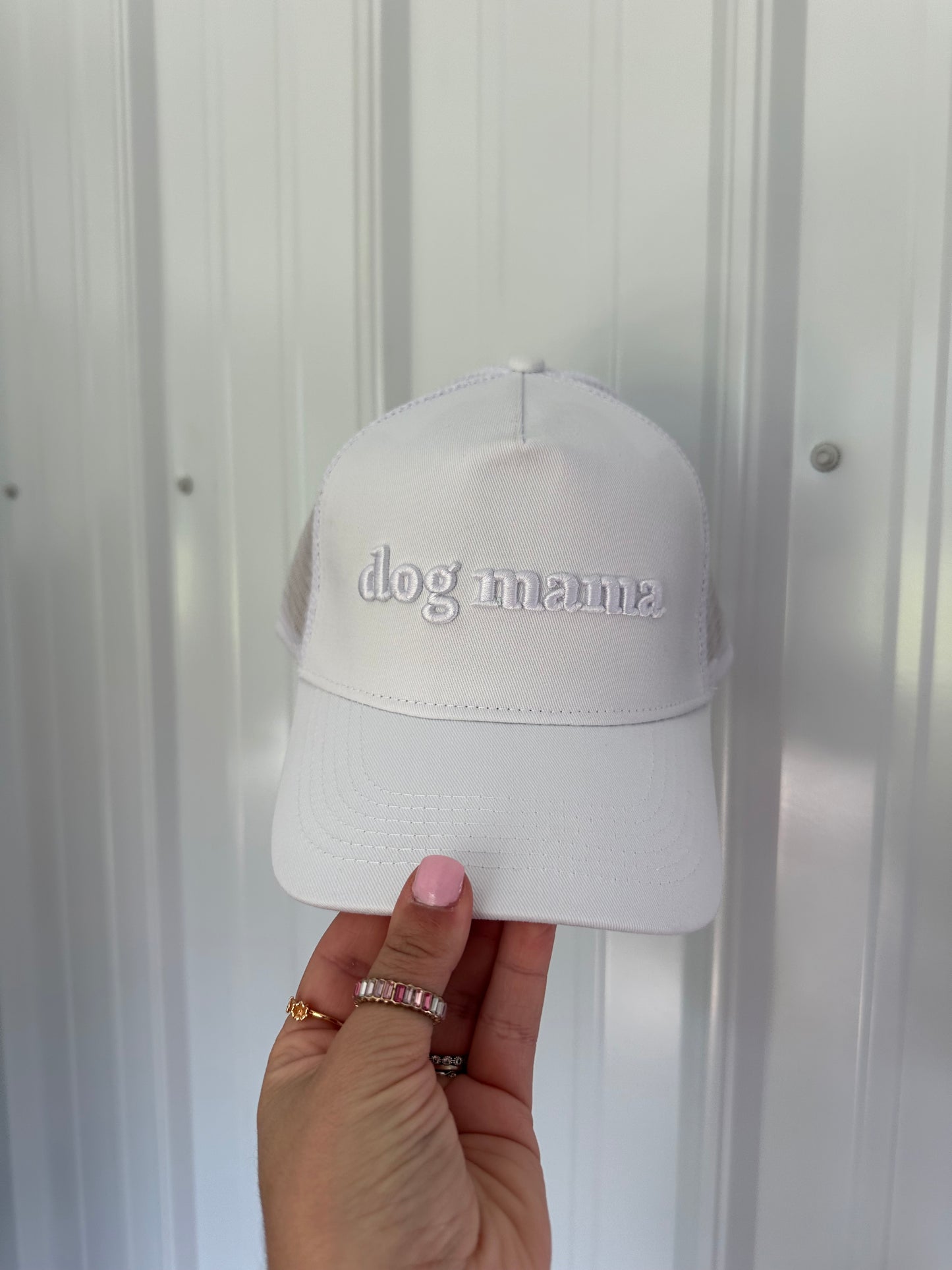 3D embroidered "Dog Mom" Hat