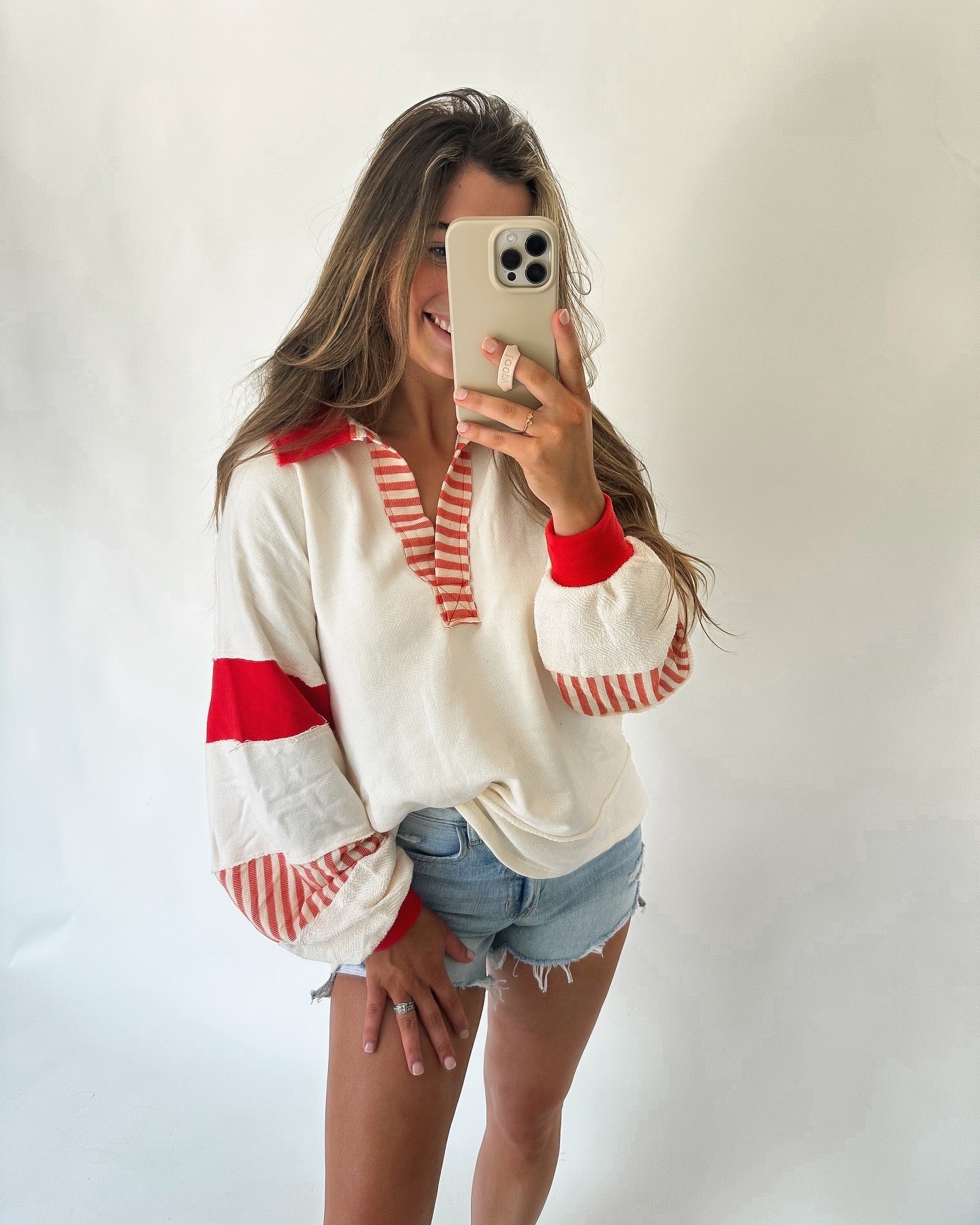 Avery Pullover- Red/Navy 4th of July Edition!