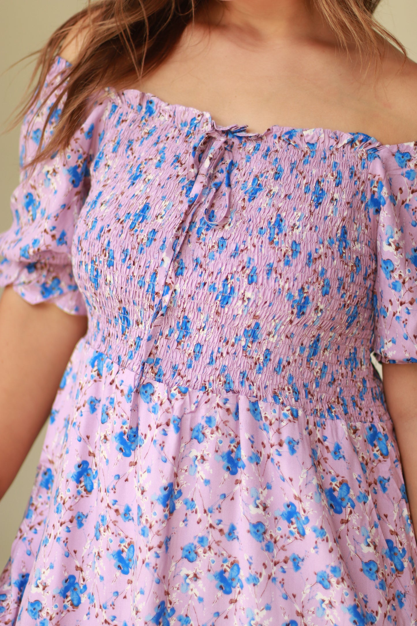 Shiana Lavender Mini Dress