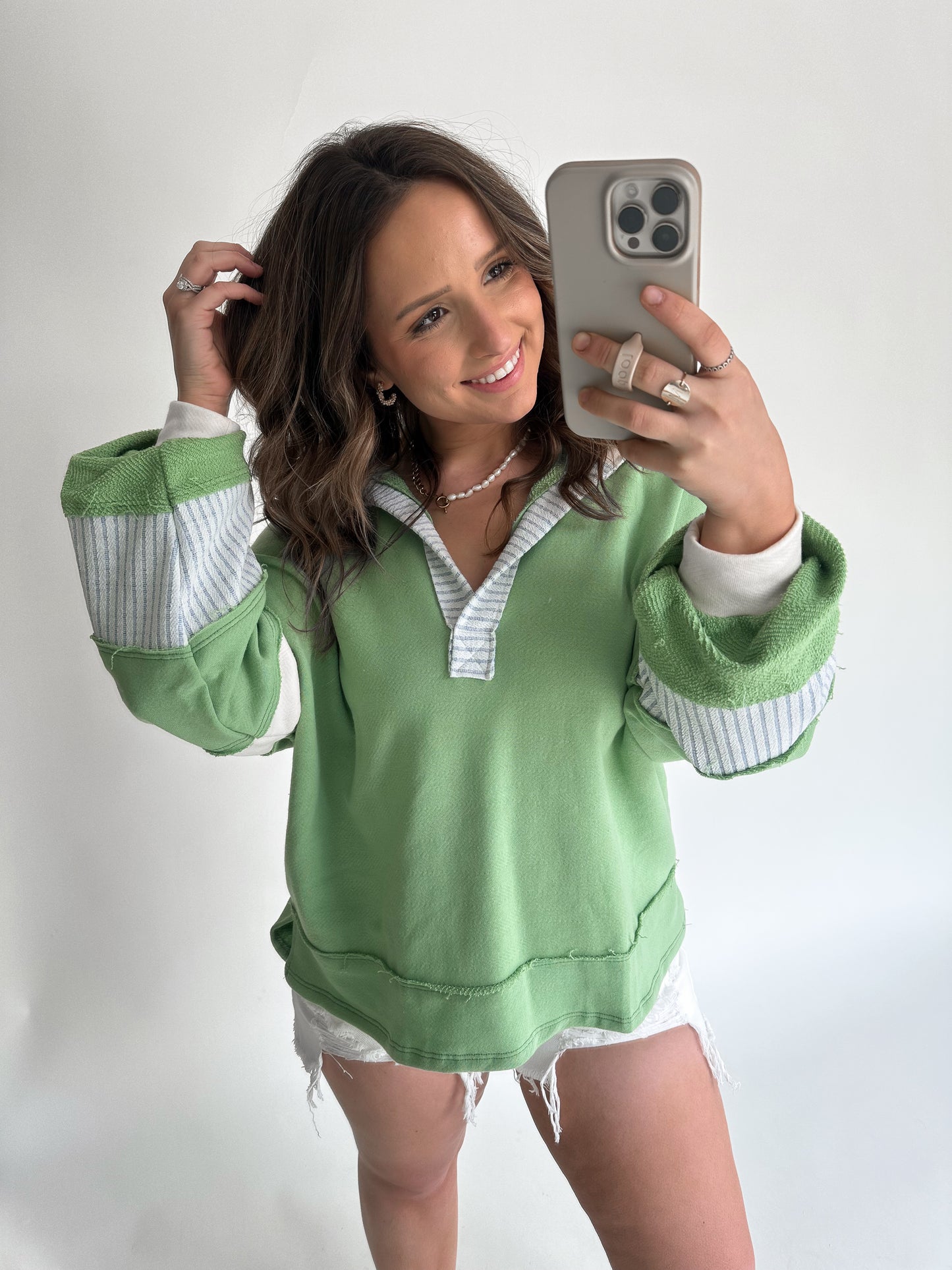Avery Pullover- Sage