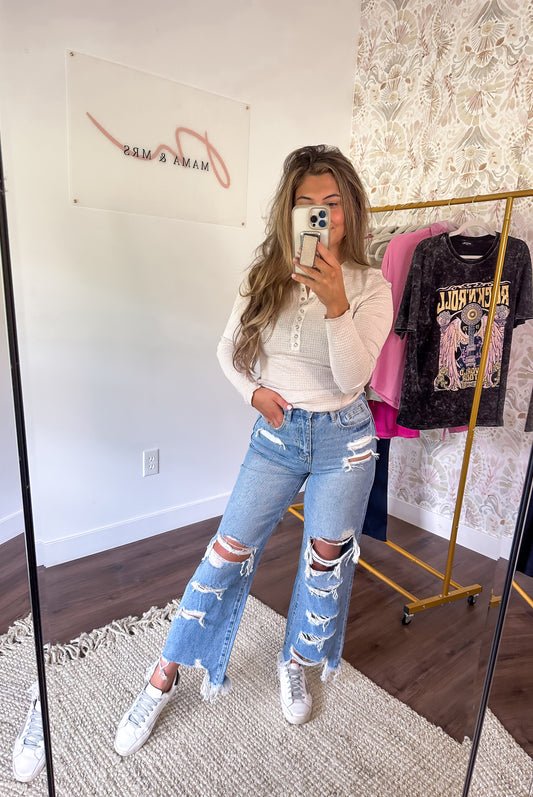 Perfect For Me Crop Wide Leg Jean
